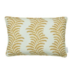 Aubry Gold Printed Linen Cushion 55cm x 38cm