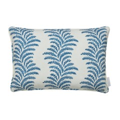 Aubry Indigo Printed Linen Cushion 55cm x 38cm