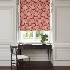 Deauville Scarlet woven roman blind