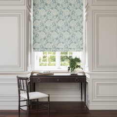 Deauville sky woven roman blind