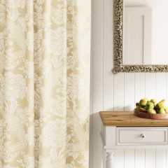 Deauville ivory woven curtain