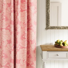 Deauville rose woven curtain