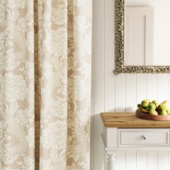 fabric Deauville taupe woven curtains