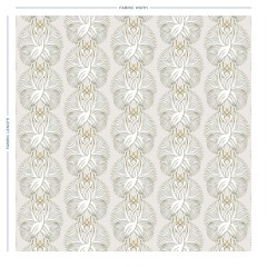 fabric cranes stone printed cotton full width