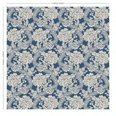 fabric deauville indigo woven full width