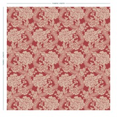 fabric deauville scarlet woven full width