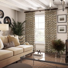 Fable Earth Velvet Curtain