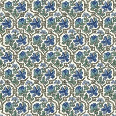 Gisele Blue Linen Mix Fabric