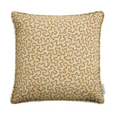 Meander Ginger Linen Mix Cushion 43cm x 43cm