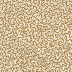 Meander Ginger Linen Mix Fabric