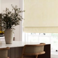 Portofino Almond Roman Blind
