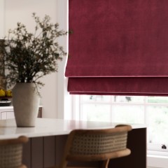 Portofino Cranberry Roman Blind