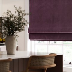 Portofino Damson Roman Blind