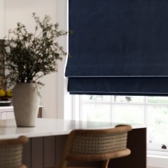 Portofino Midnight Roman Blind