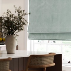 Portofino Mist Roman Blind