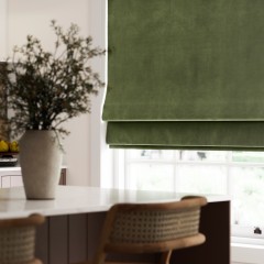 Portofino Olive Roman Blind