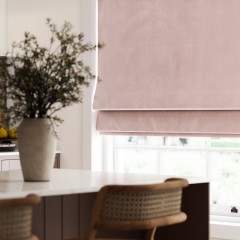 Portofino Rose Roman Blind