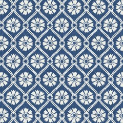 Samira Indigo Linen Mix Fabric