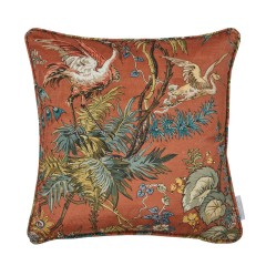 Herons Sienna Printed Velvet Cushion 43cm x 43cm