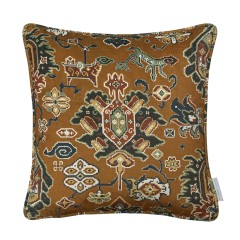Isfahan Spice Printed Velvet Cushion 43cm x 43cm
