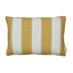 Ornella Gold Printed Linen Cushion 55cm x 38cm
