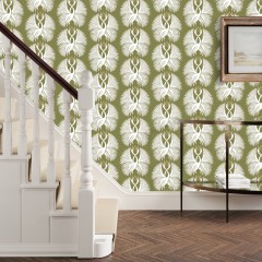 wallpaper cranes moss lifestyle