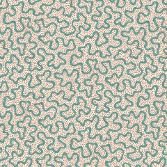 Meander Teal Wallpaper