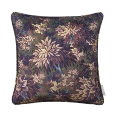 Wildwood Mulberry Printed Velvet Cushion 43cm x 43cm