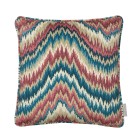 Fable Lake Printed Velvet Cushion 43cm x 43cm