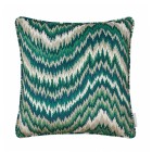 Fable Malachite Printed Velvet Cushion 43cm x 43cm