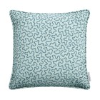 Meander Ocean Linen Mix Cushion 43cm x 43cm