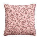 Meander Raspberry Linen Mix Cushion 43cm x 43cm