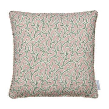Emeline Blush Printed Linen Cushion 43cm x 43cm