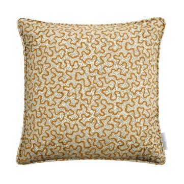 Meander Ginger Linen Mix Cushion 43cm x 43cm
