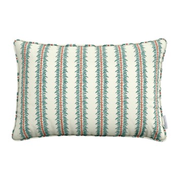 Zara Teal Linen Mix Cushion 55cm x 38cm