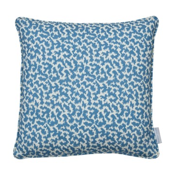 Fez Chambray Printed Linen Cushion 43cm x 43cm