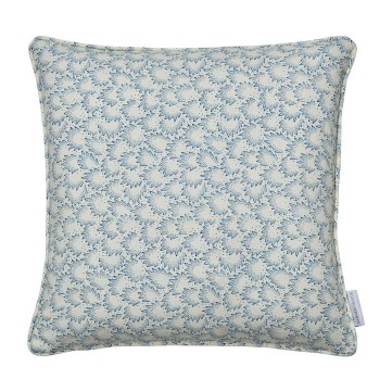 Ziya Indigo Printed Linen Cushion 43cm x 43cm
