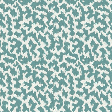 Fez Teal Linen Mix Fabric