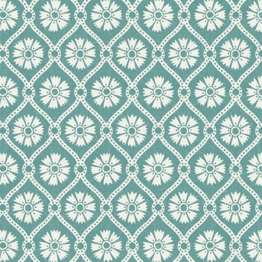 Samira Teal Linen Mix Fabric