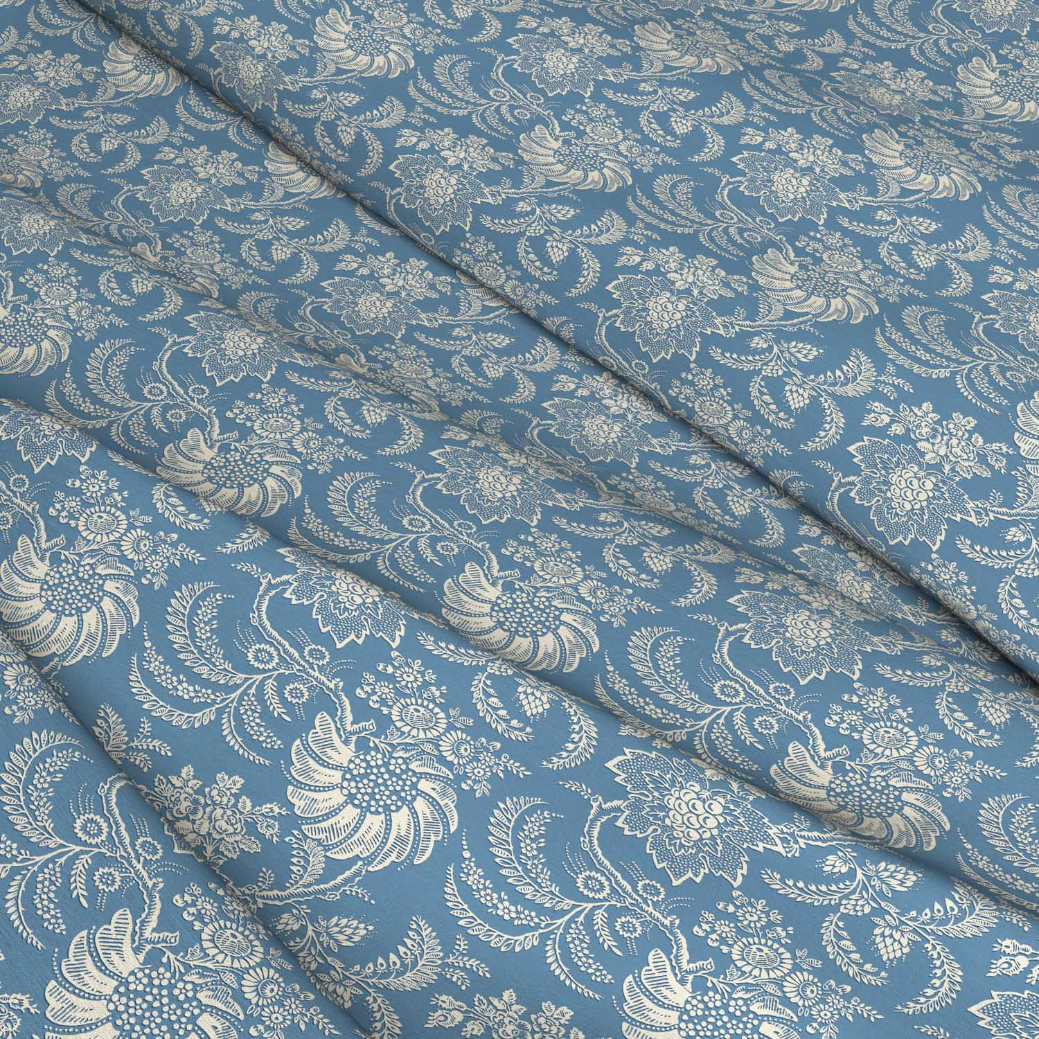 Avignon Chambray Linen Mix Fabric | Warner House