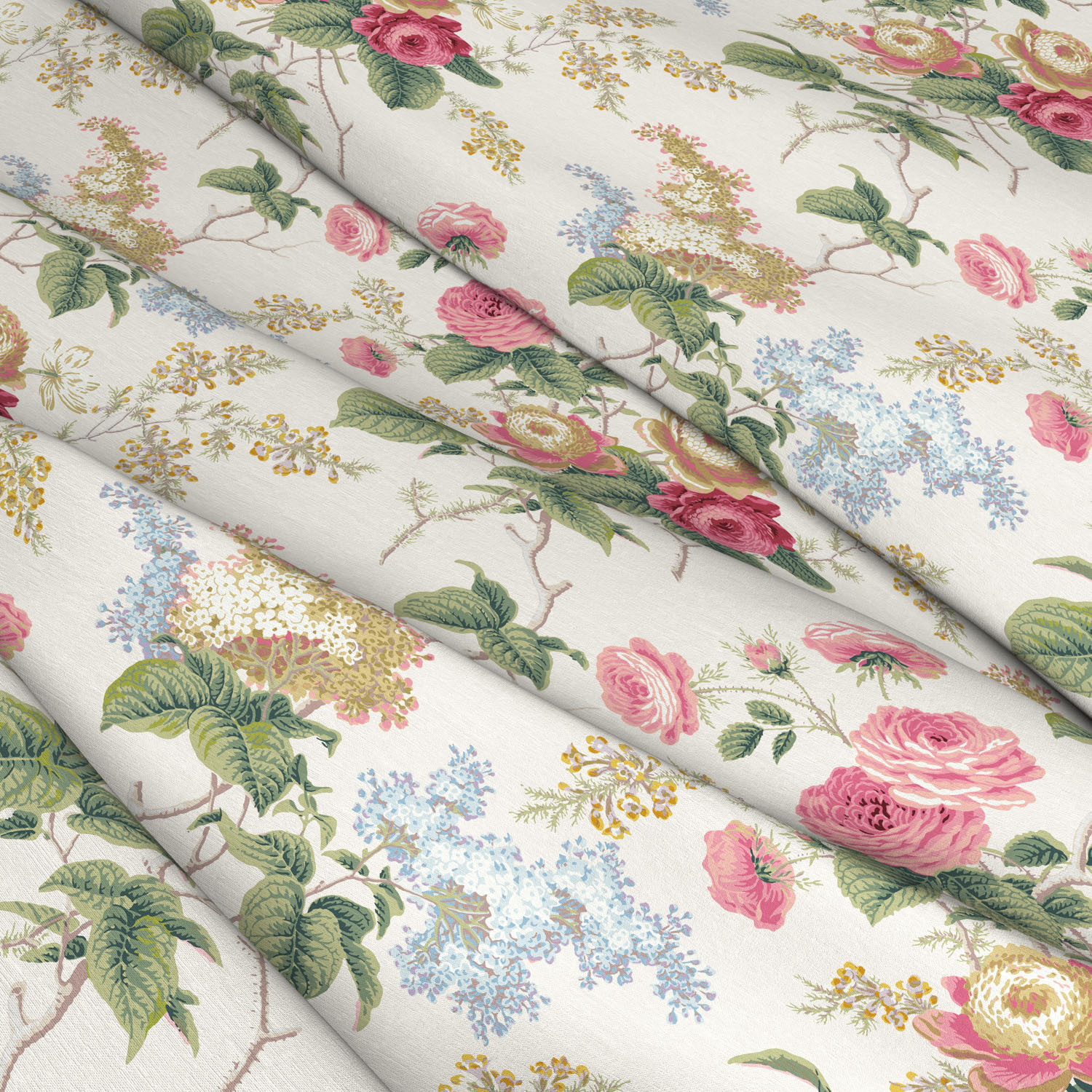 Rosemoore Ivory Linen Mix Fabric Warner House