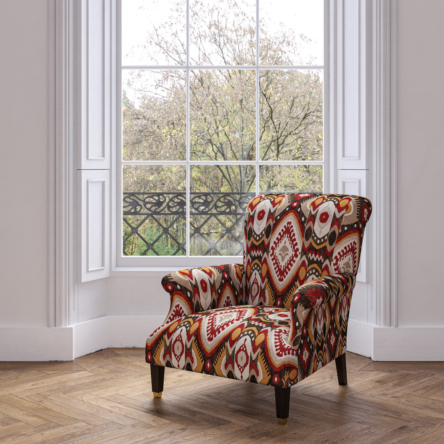 Kilim accent store chair