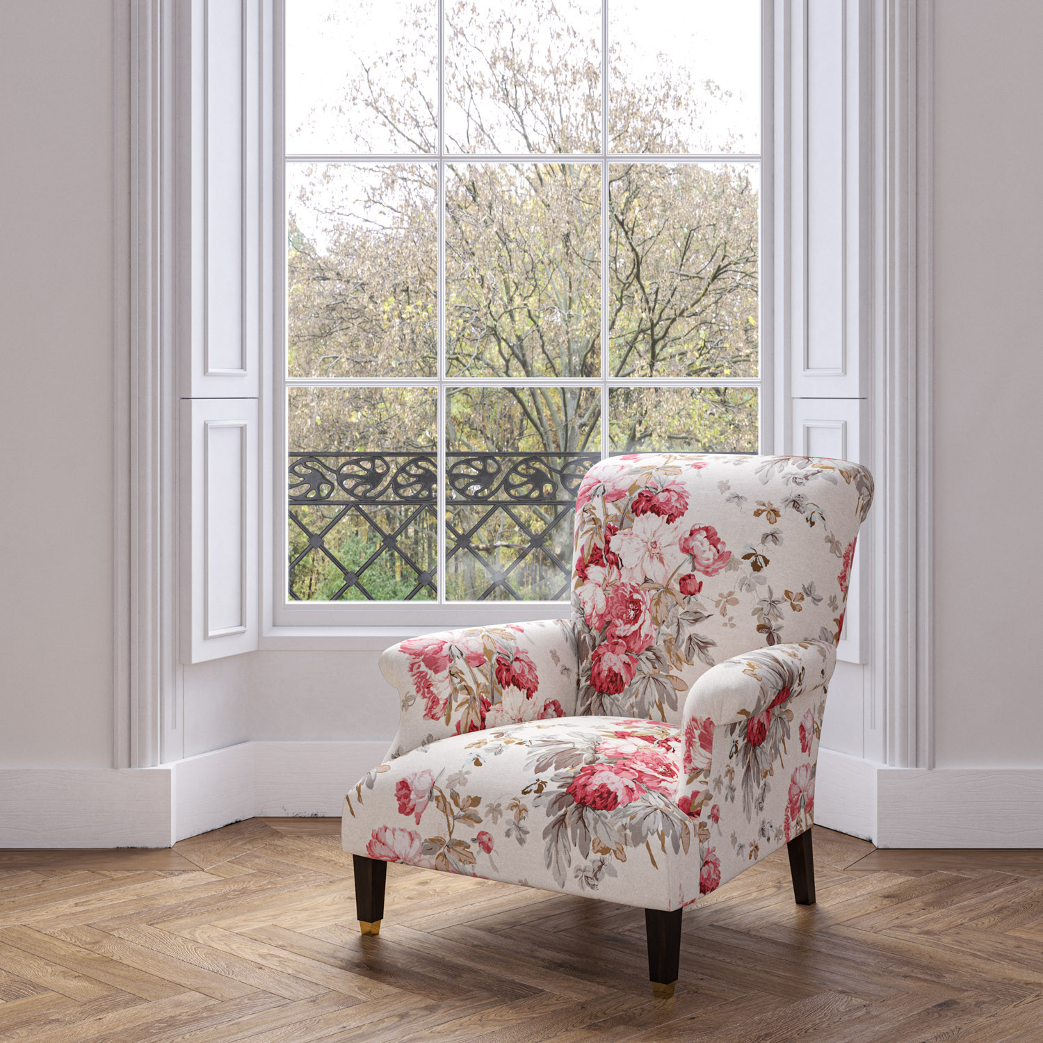 Large pink discount chair