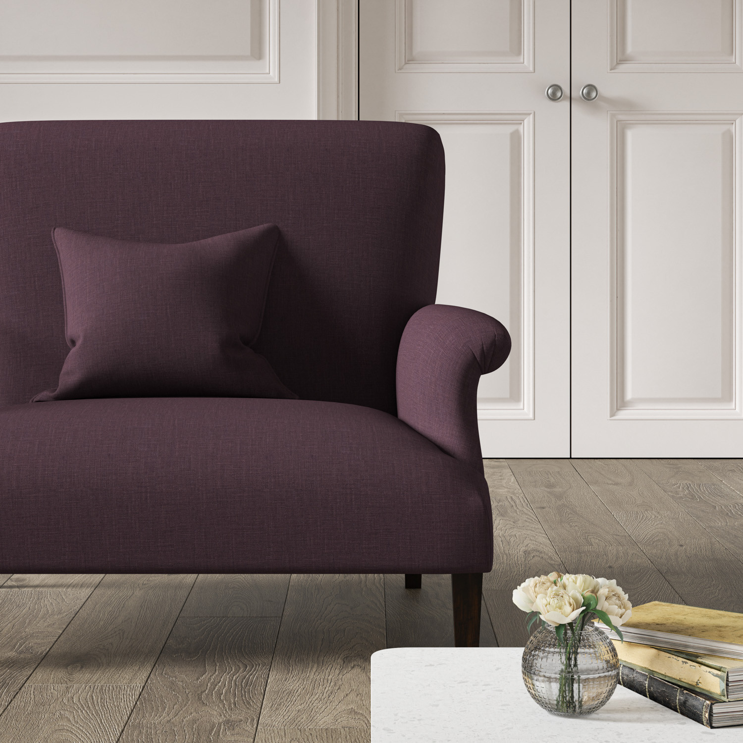 Plum loveseat deals