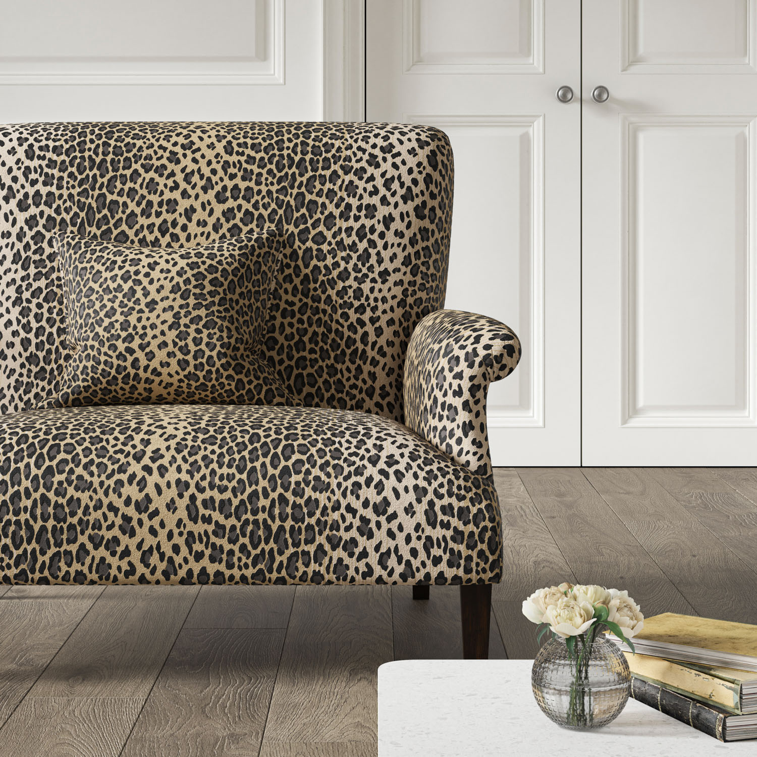Leopard loveseat deals