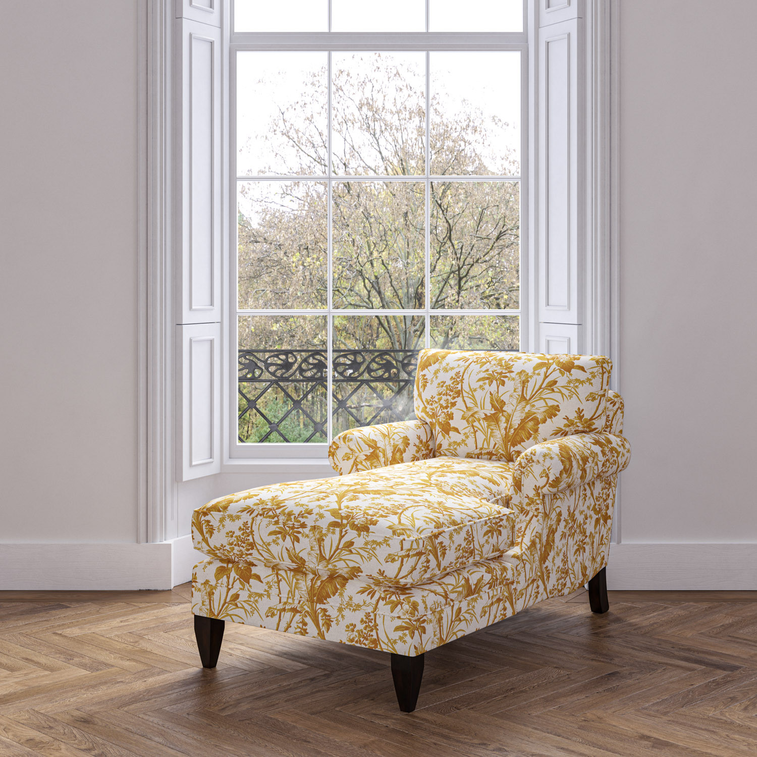 Burford Chaise Longue Fernbrook Ochre