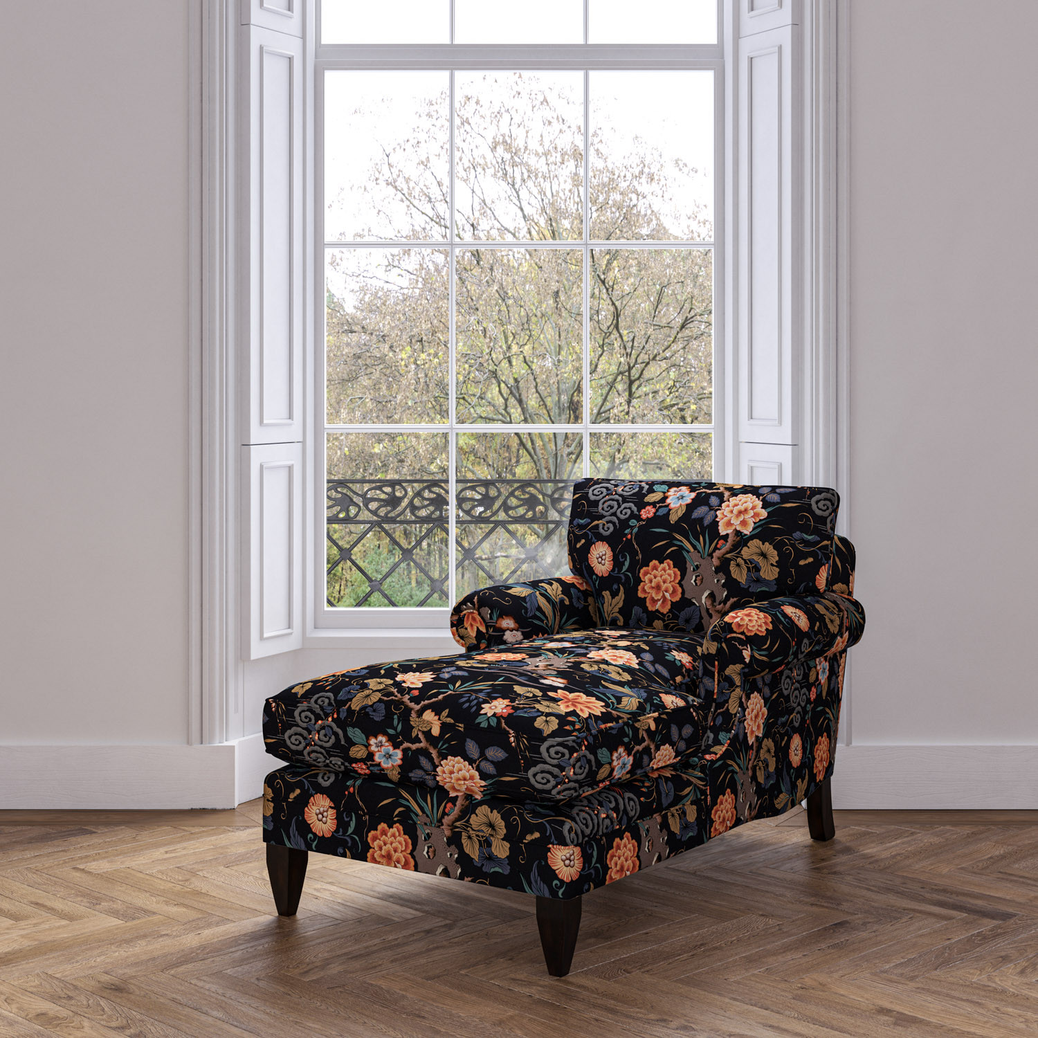 Fabric sales chaise lounge
