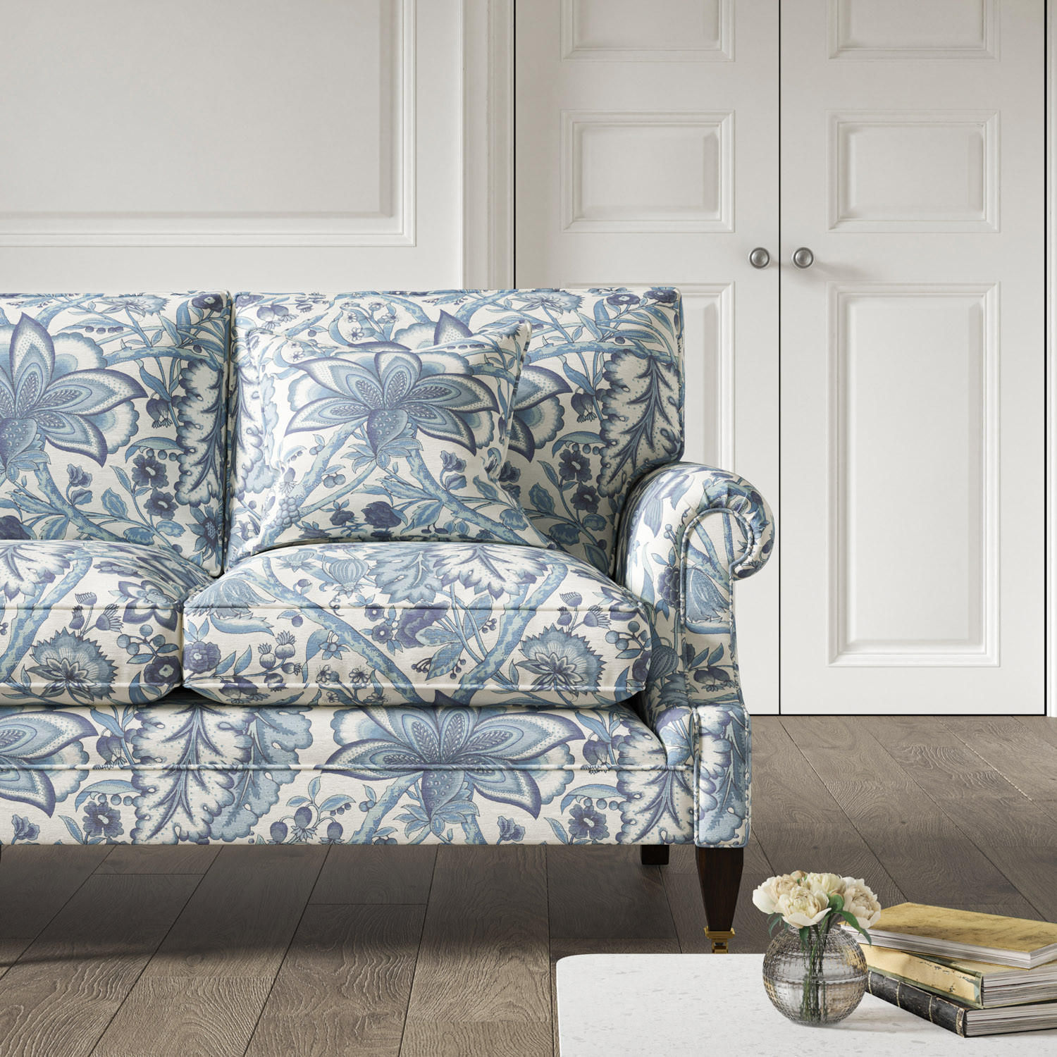 Patterned 2 outlet seater sofa