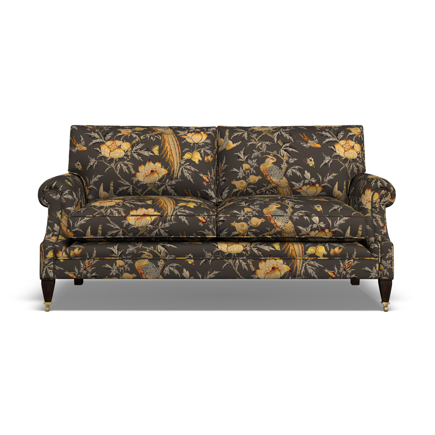 Burford Large 2 Seat Sofa Majestic Bird Charcoal