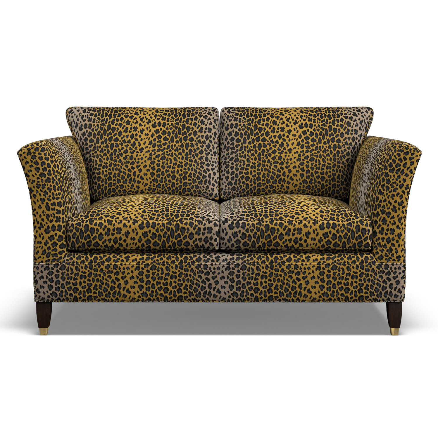 Grafton 2 Seat Sofa Leopard Noir